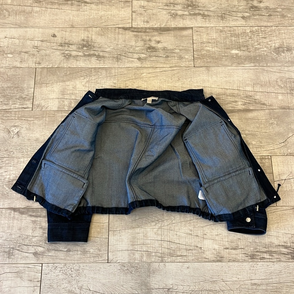 MICHAEL KORS‎  Cropped Deni Jacket Size XL - Picture 8 of 12